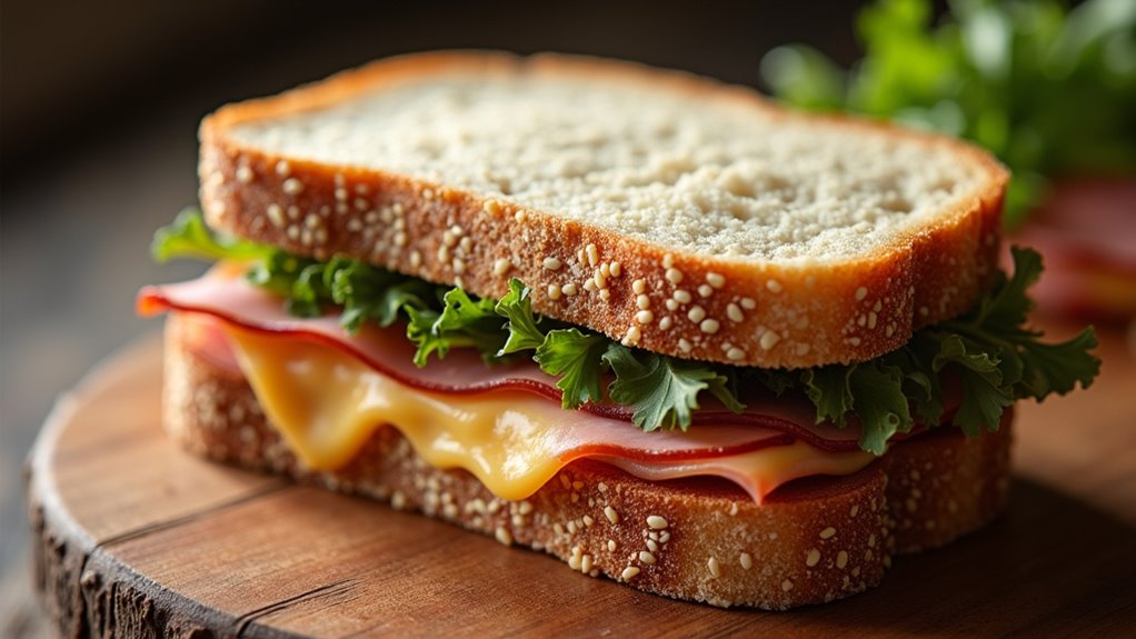 grilled ham swiss sandwich