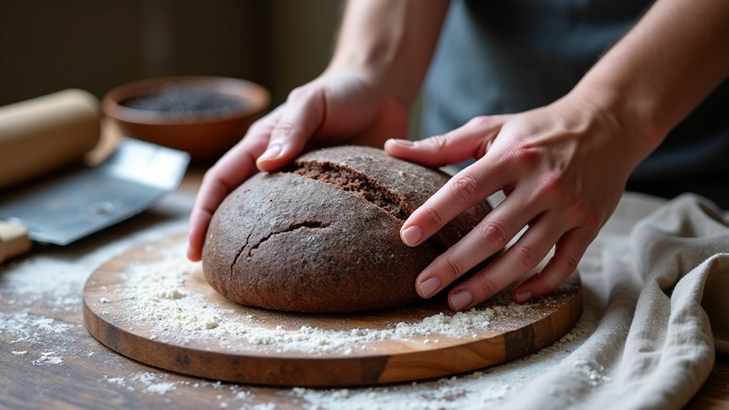 perfectly baked rye bread